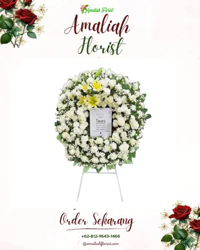 Krans Bunga Duka Cita di Sijenggung