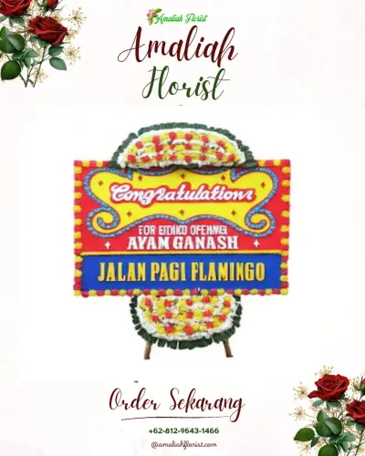 Bunga Papan Congratulation di Sijenggung